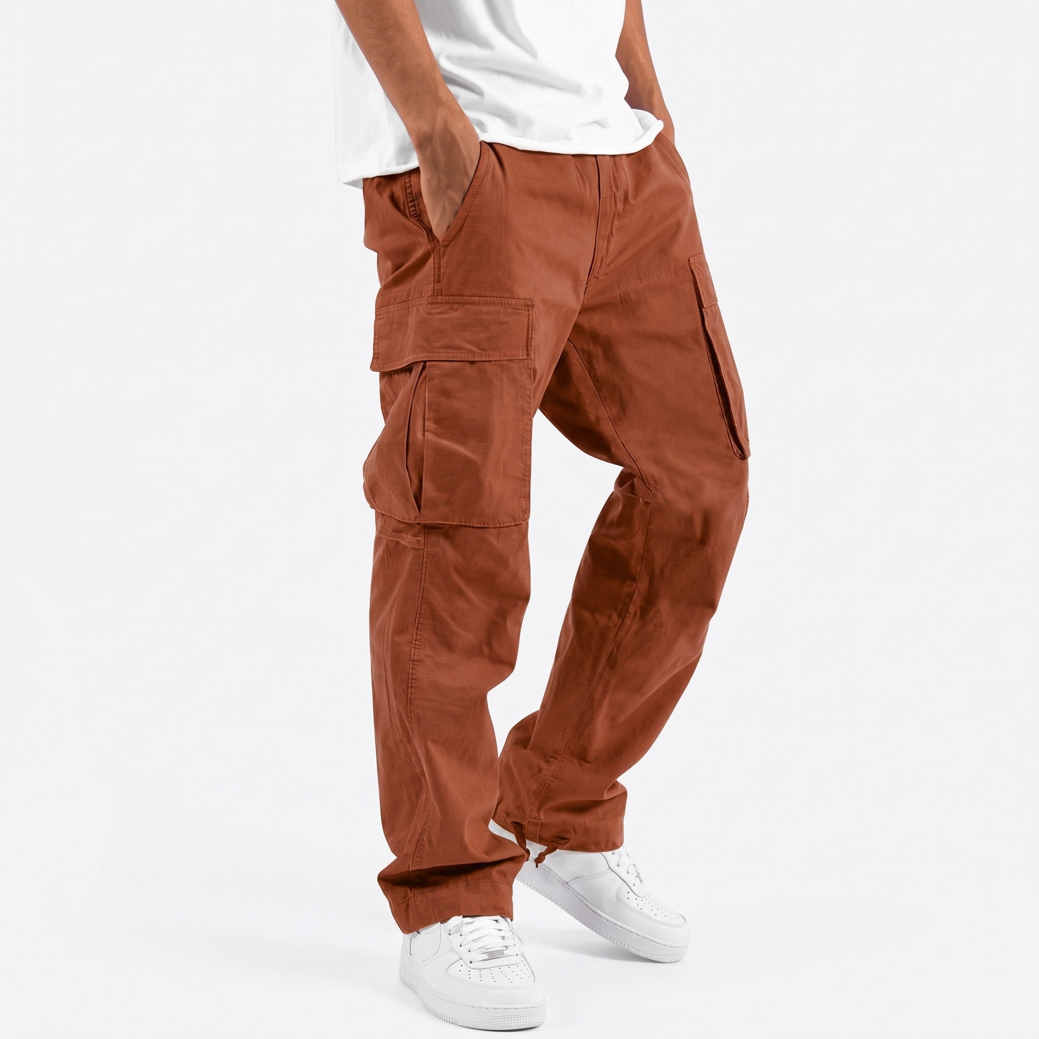 James - Men's Relaxed Fit Cargo Trousers with Multiple Pockets