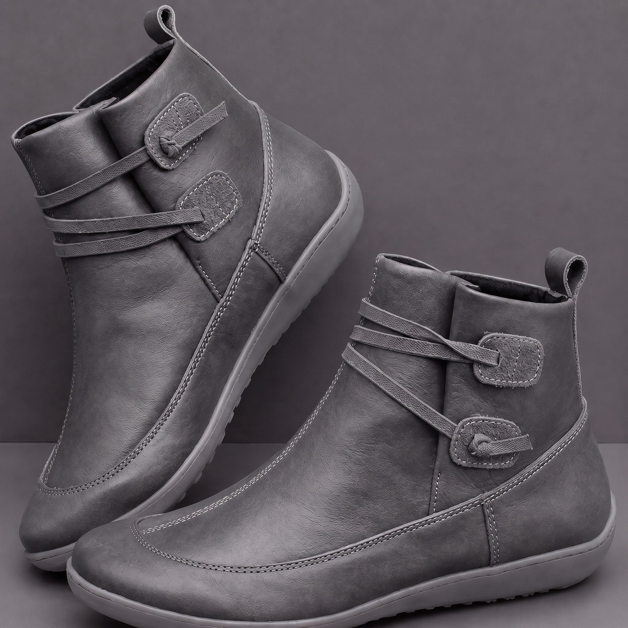 Alice - Women's Orthopaedic Buckle Strap Ankle Boots