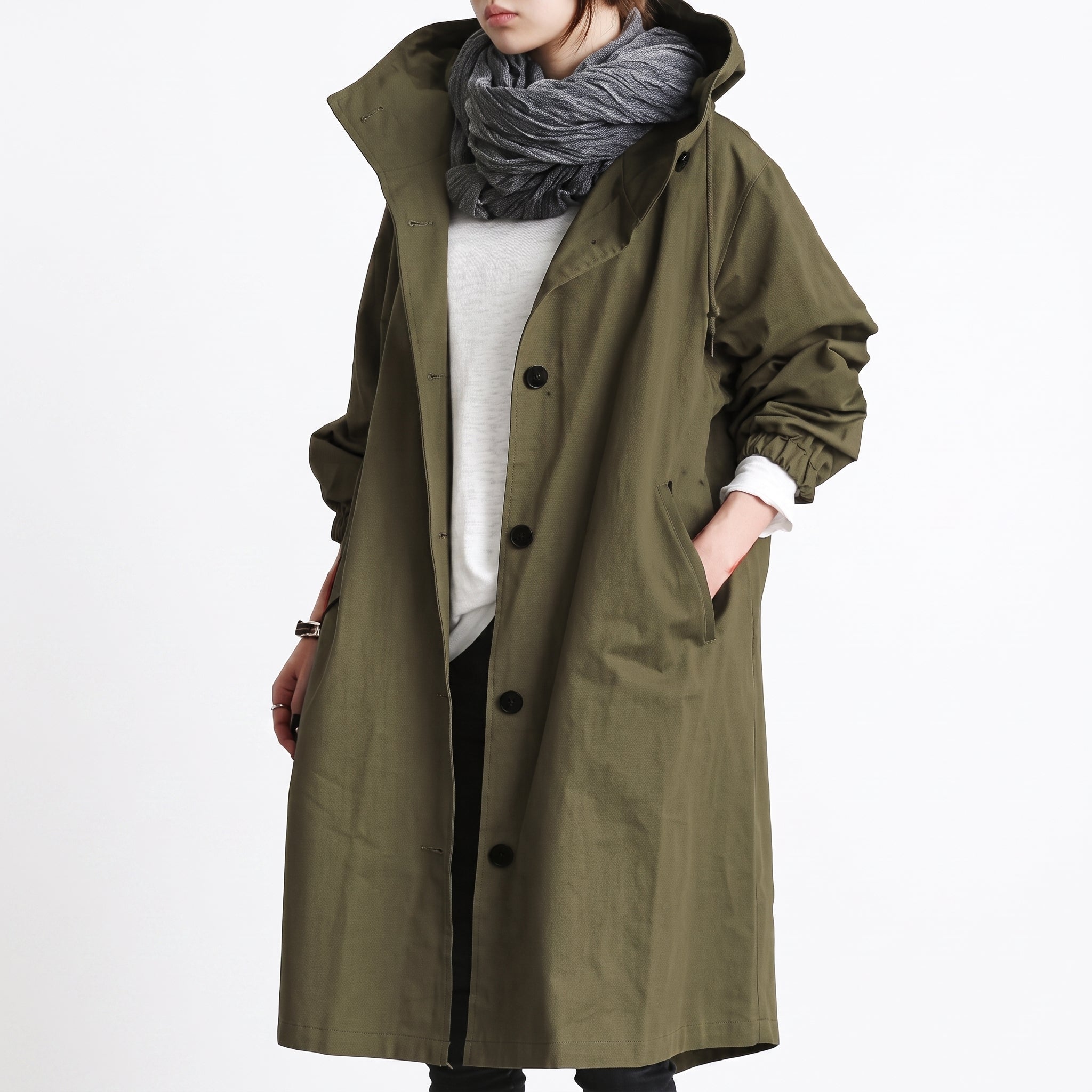 Amelia - Women's Longline Hooded Parka Coat