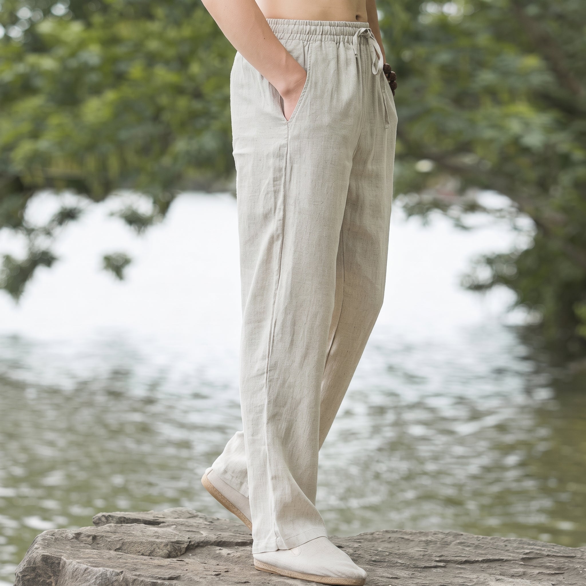 Charlie - Men's Summer Relaxed Fit Straight Leg Trousers
