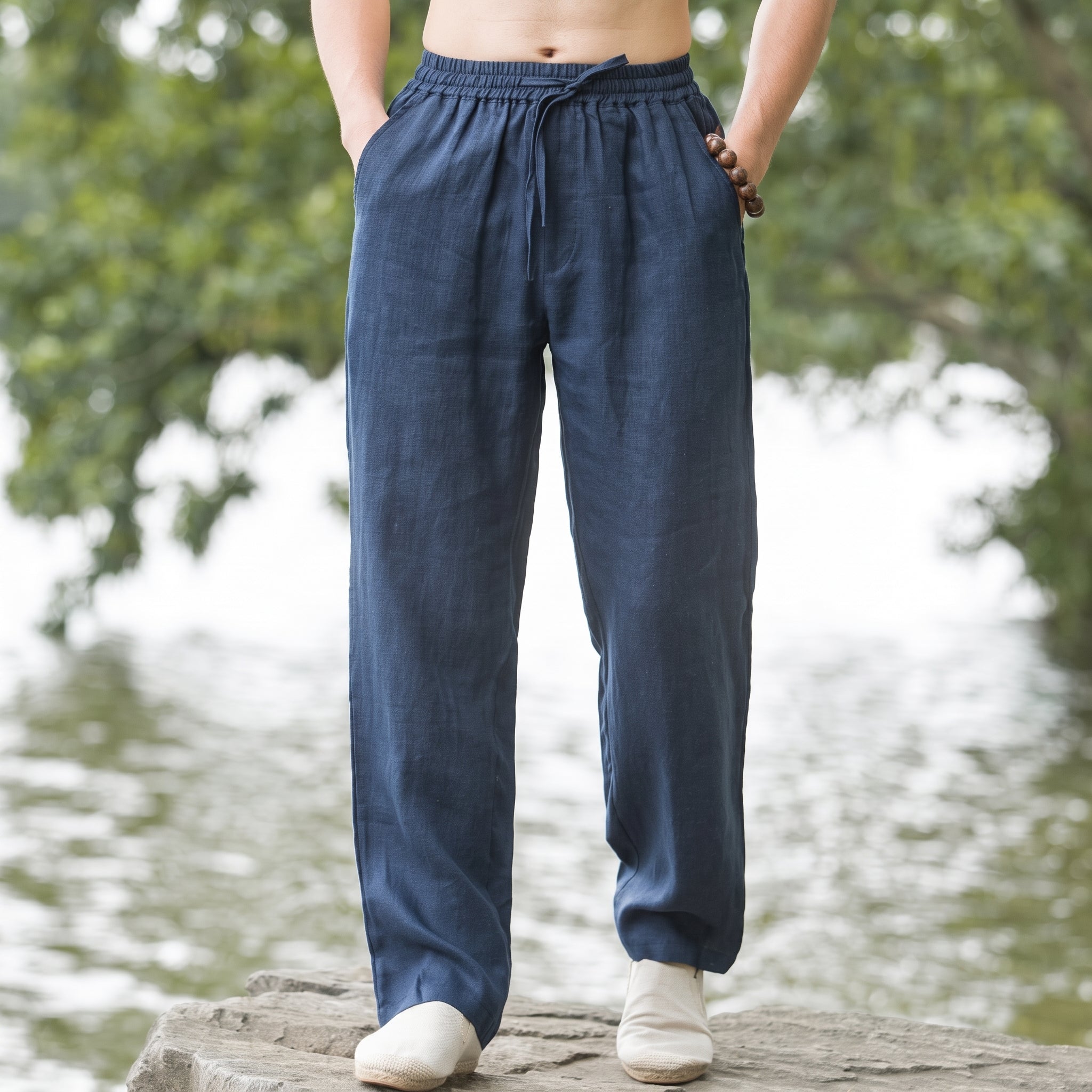 Charlie - Men's Summer Relaxed Fit Straight Leg Trousers