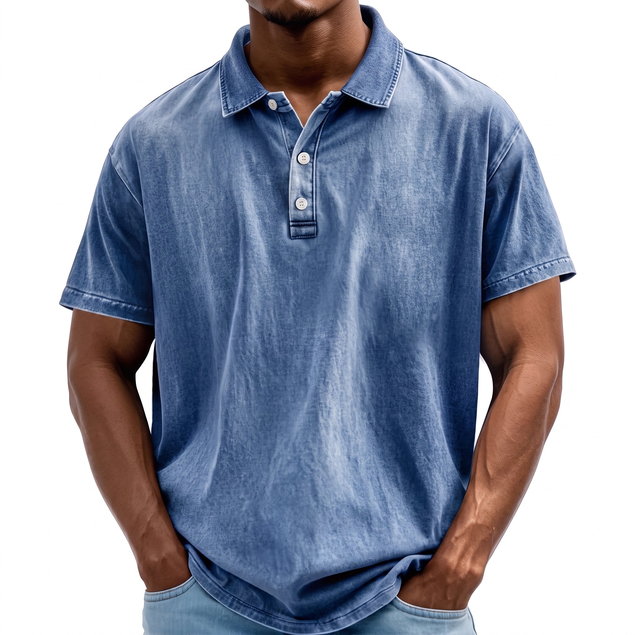 Arthur - Men's Summer Washed Finish Collared Polo Shirt