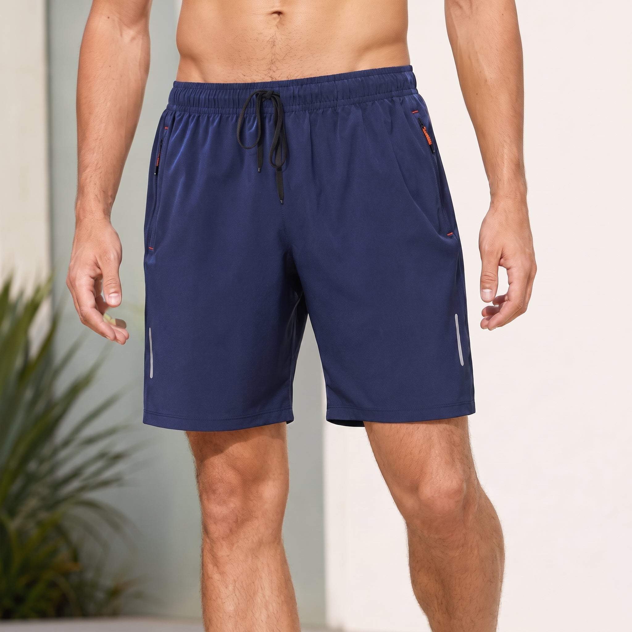 Charlie - Men's Summer Athletic Shorts with Zip Pockets