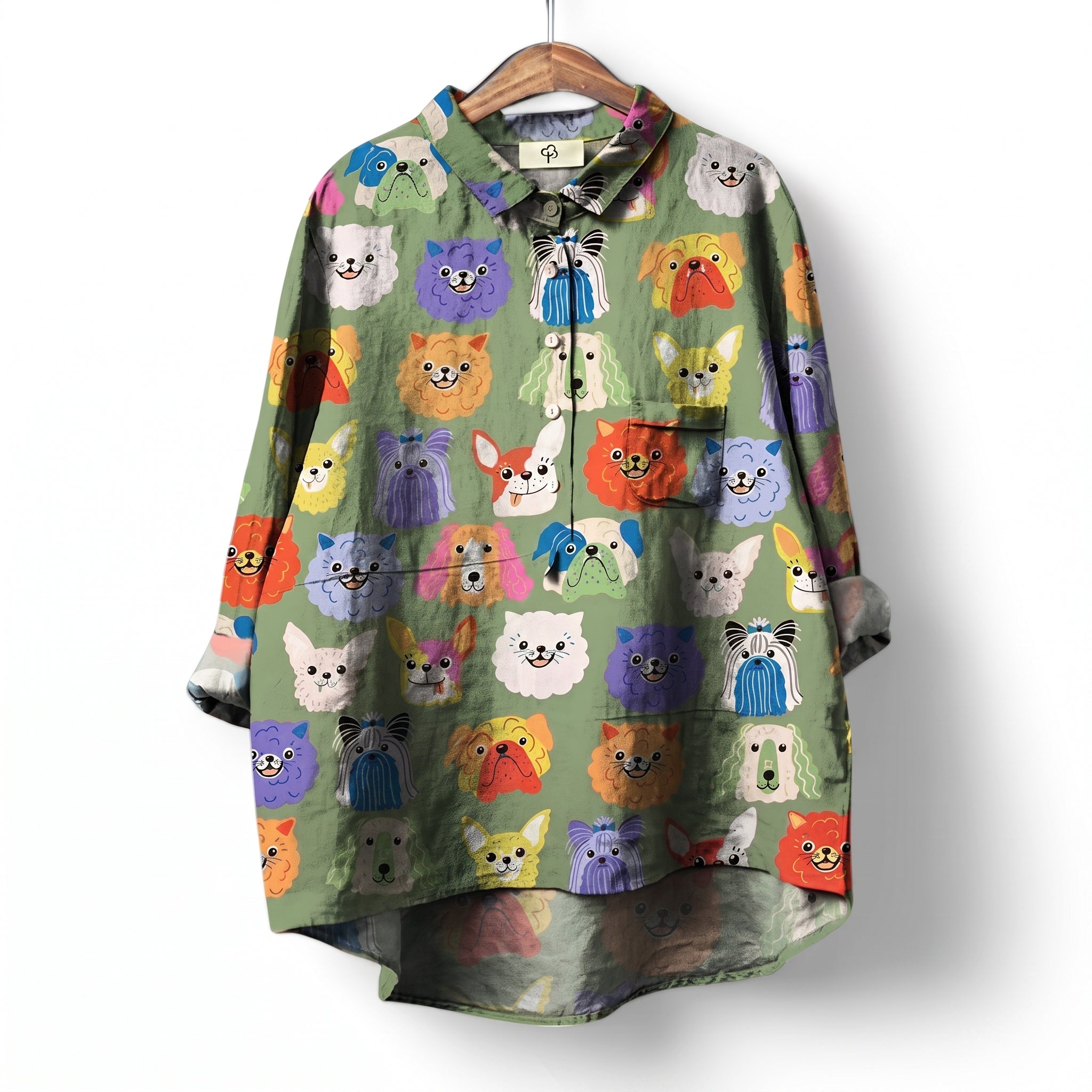 Olivia - Women's Summer Long Sleeve Printed Blouse
