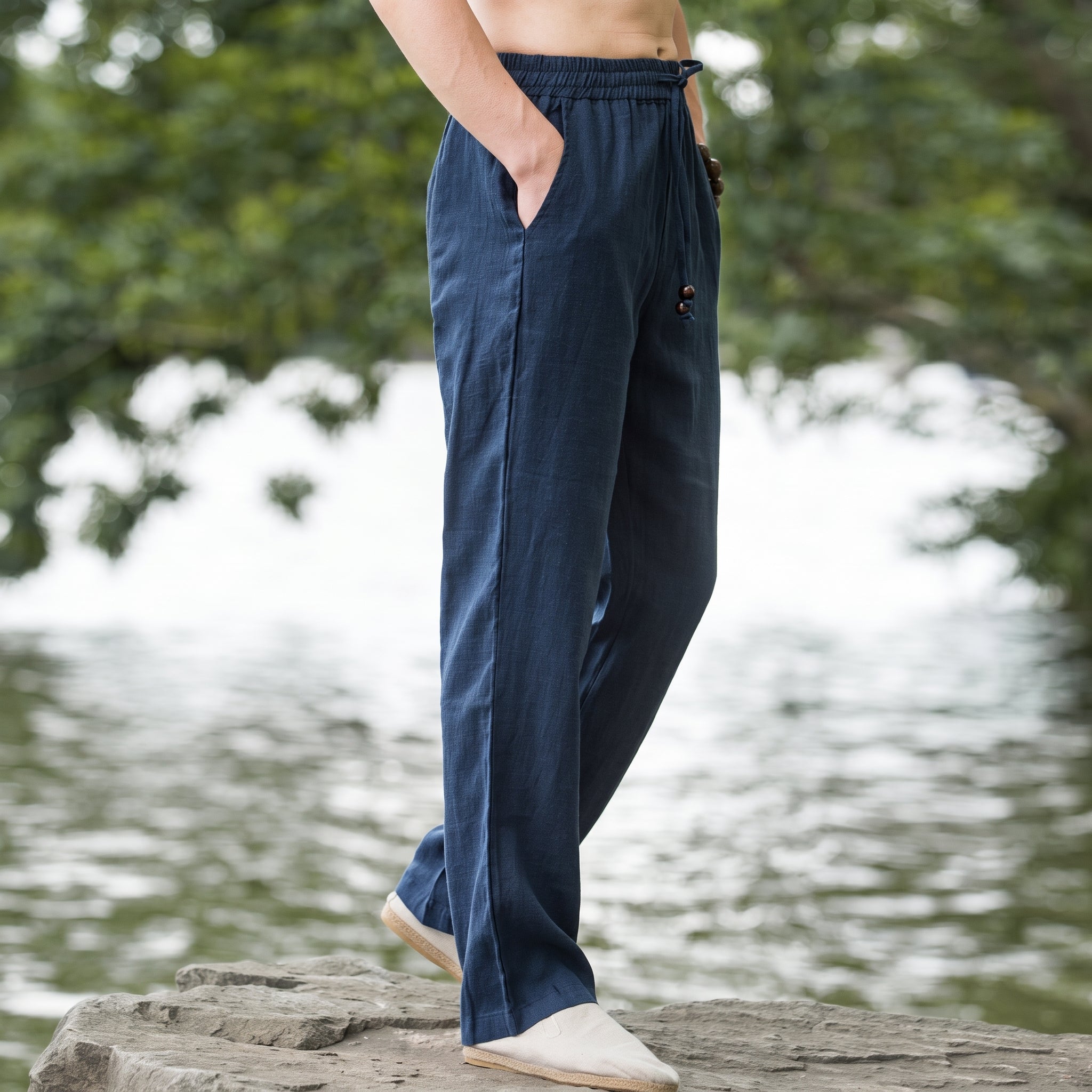 Charlie - Men's Summer Relaxed Fit Straight Leg Trousers