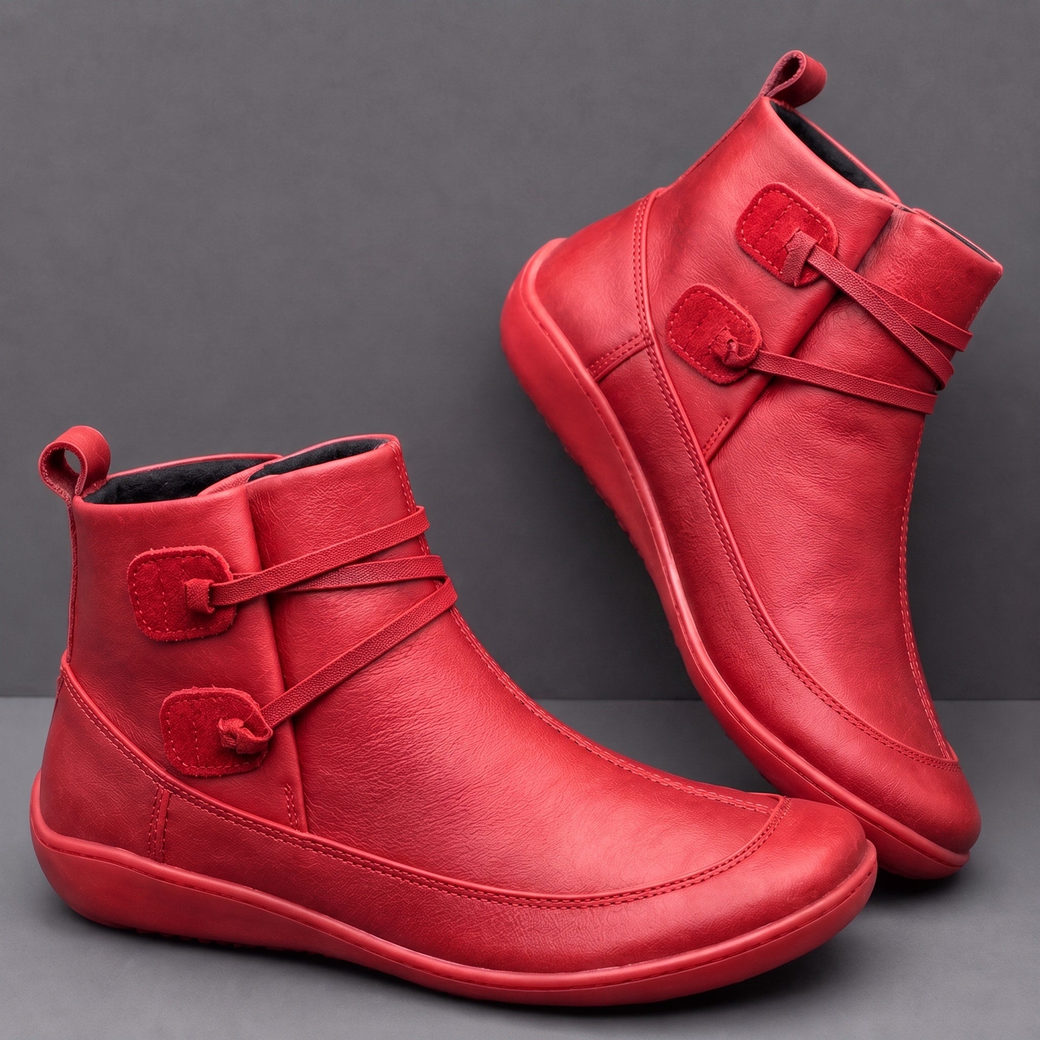 Alice - Women's Orthopaedic Buckle Strap Ankle Boots