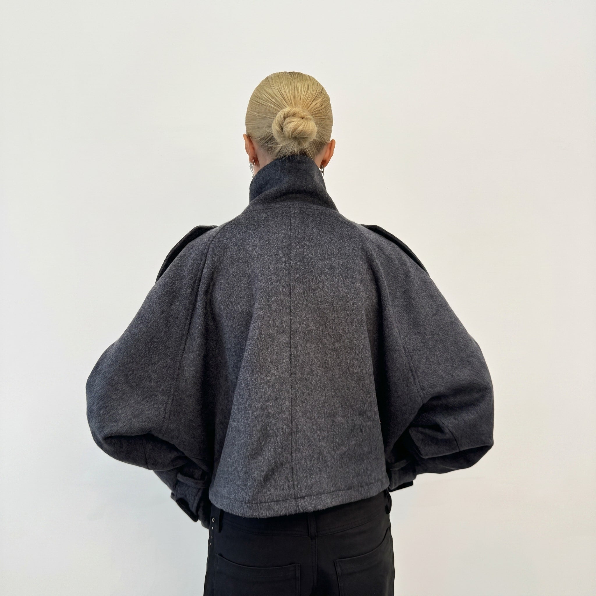 Sophie - Women's Oversized Funnel Neck Wool look Coat