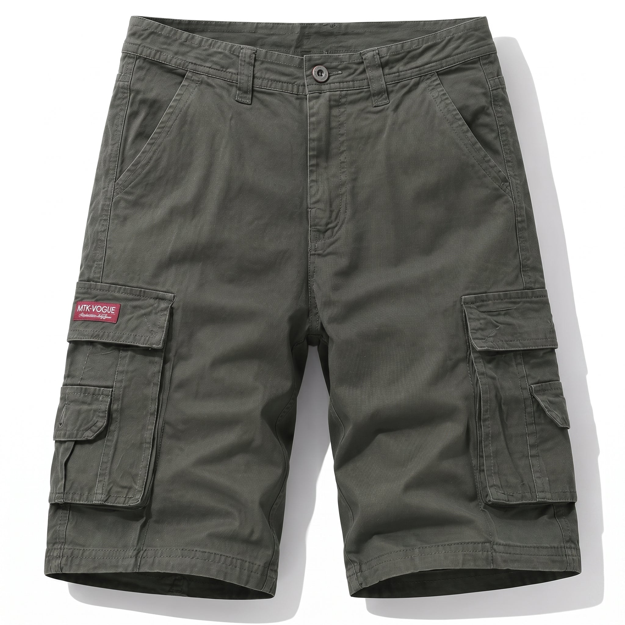 Charlie - Men's Summer Relaxed Fit Cargo Shorts - Shorts - Green - Davies & Cooper