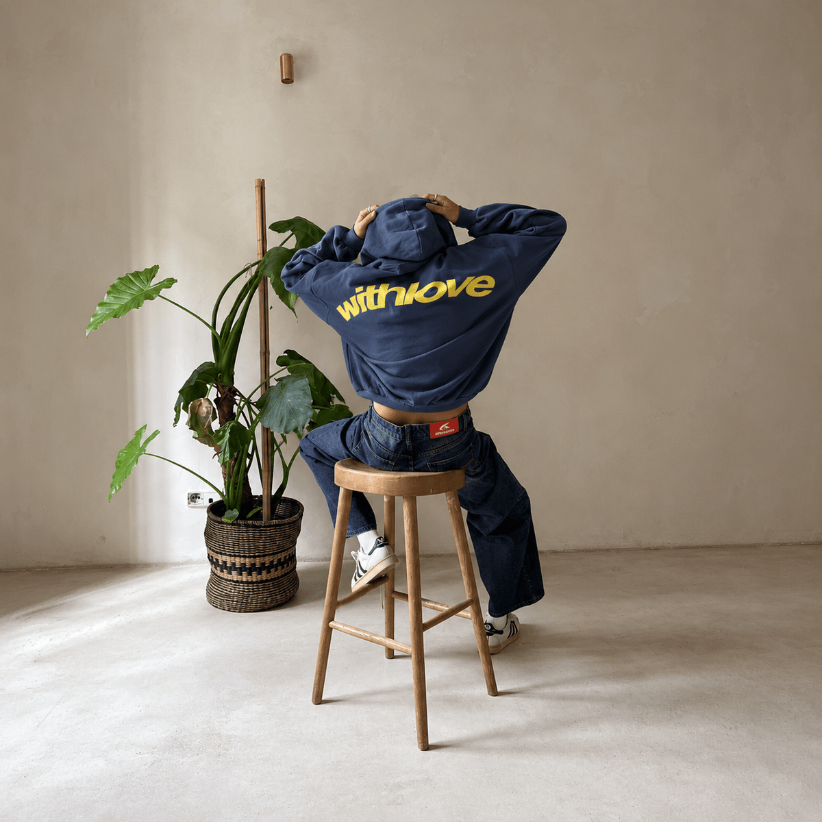 Charlotte - Unisex Oversized Pullover Hoodie with Kangaroo Pocket - Hoodies - Blue - Davies & Cooper