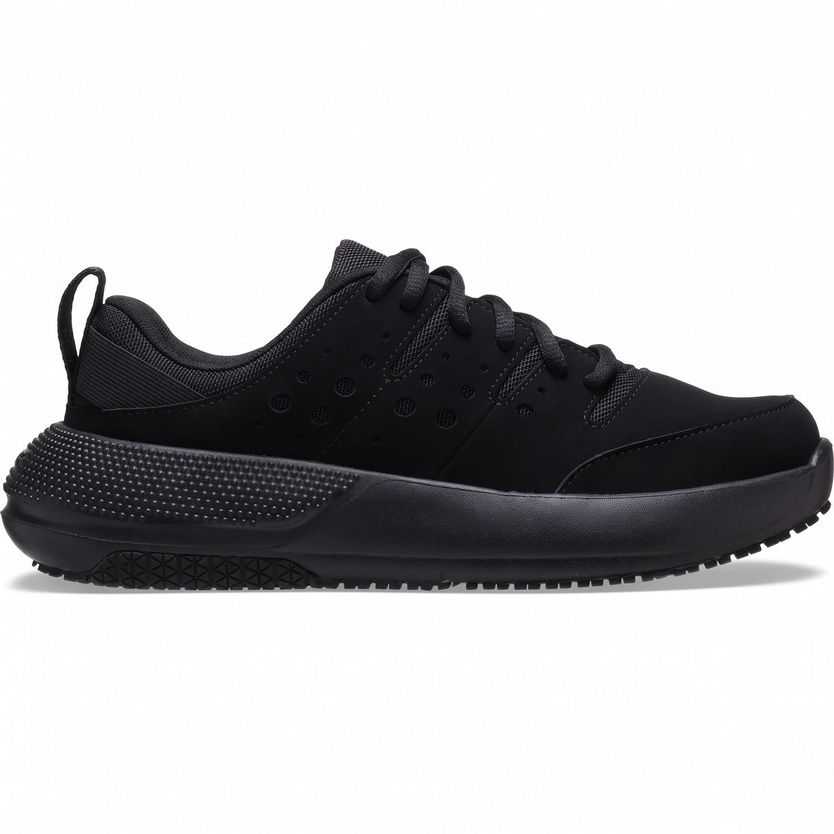 Chloe - Women's Orthopaedic Slip-Resistant Trainers with Perforated Panel - Sneakers - Black - Davies & Cooper