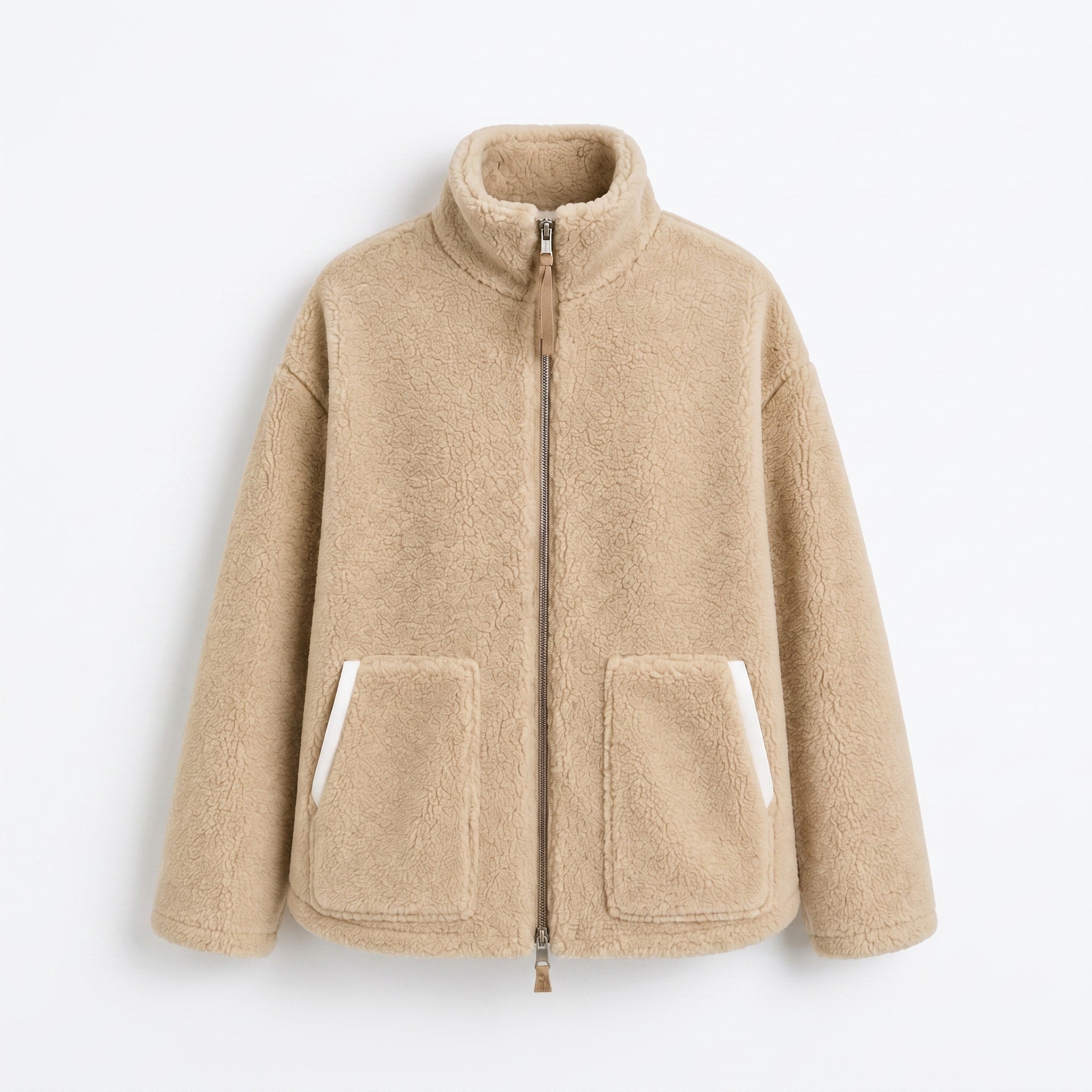 Isla - Women's Oversized Jacket with Stand Collar