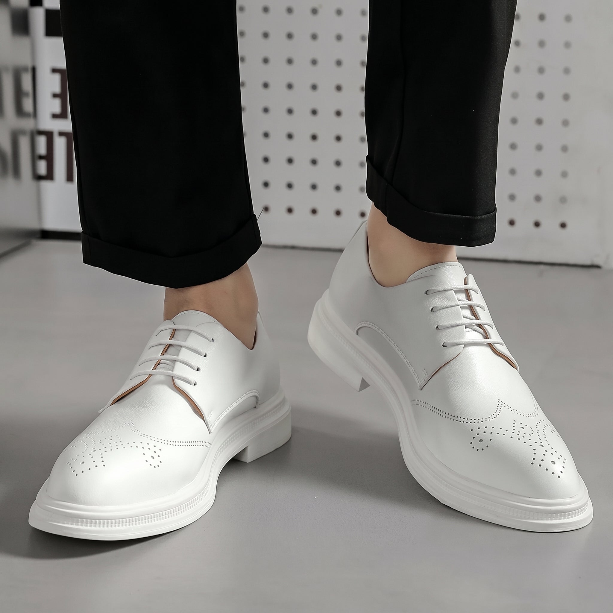 Fletcher - Men's Wingtip Brogue Wedding Derby Shoes