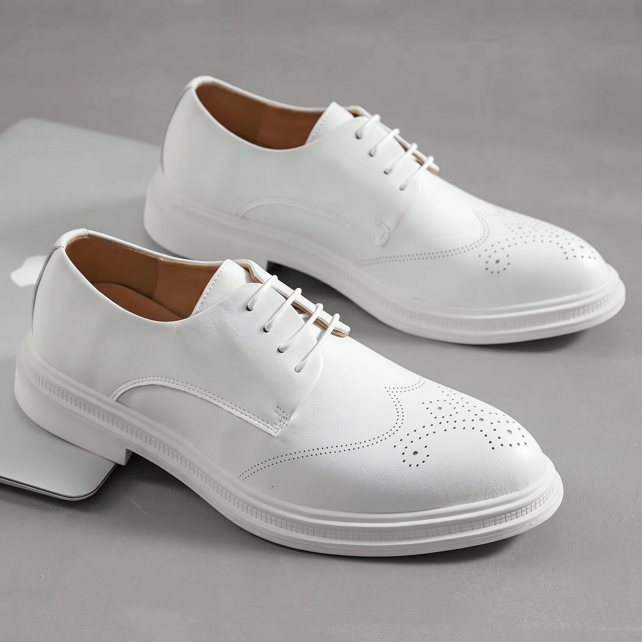Fletcher - Men's Wingtip Brogue Wedding Derby Shoes