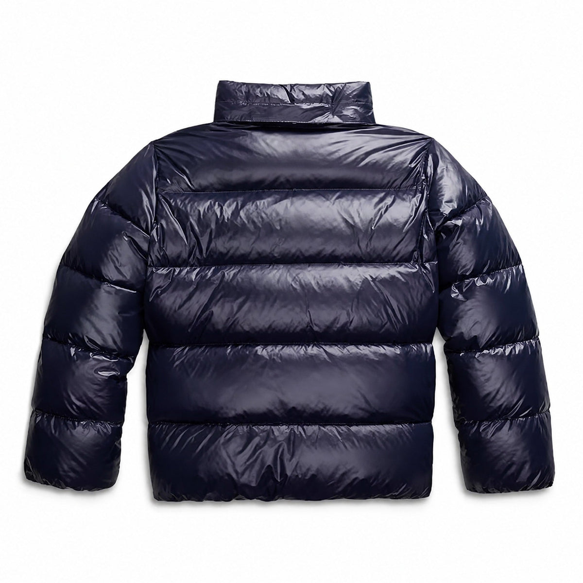 Fleur - Women's Quilted Hooded Puffer Jacket with Zip and Snap Closure - Puffer Jackets - Blue - Davies & Cooper