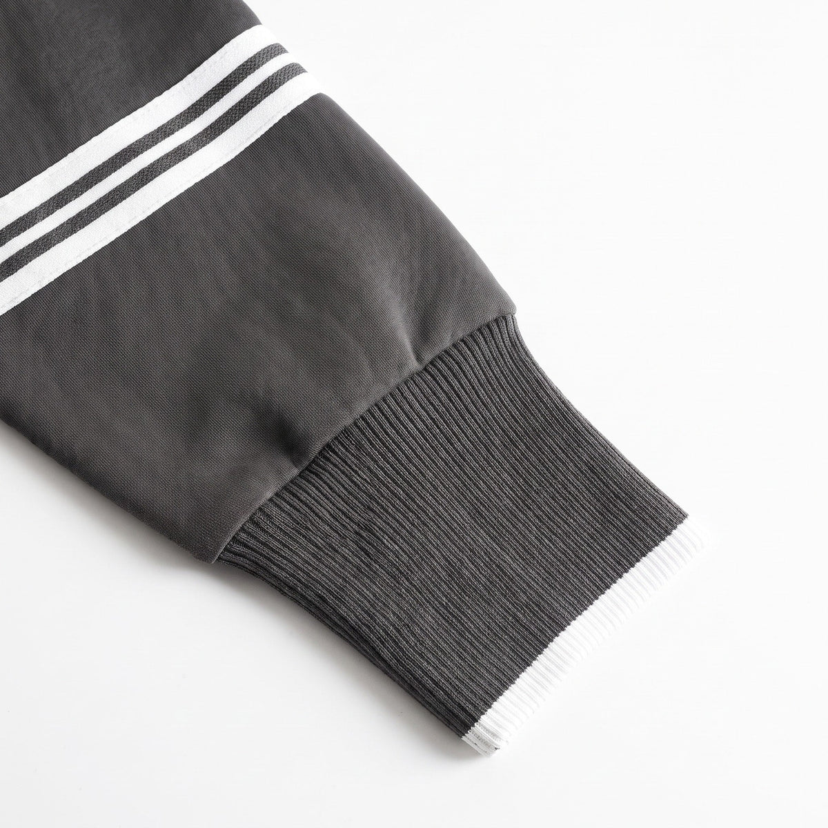 Isla - Women's Half-Zip Striped Wide-Leg Tracksuit Set - Loungewear Sets - Dark Grey - Davies & Cooper