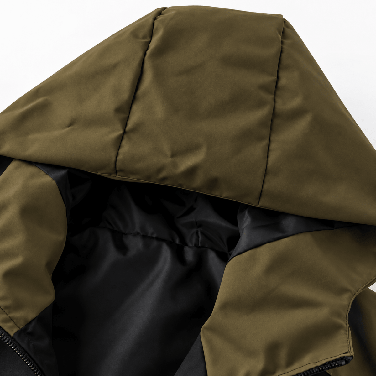 Jack - Men's Hooded Jacket with Colour Block Design and Contrast Zip Pockets - Sport Jackets - Green - Davies & Cooper