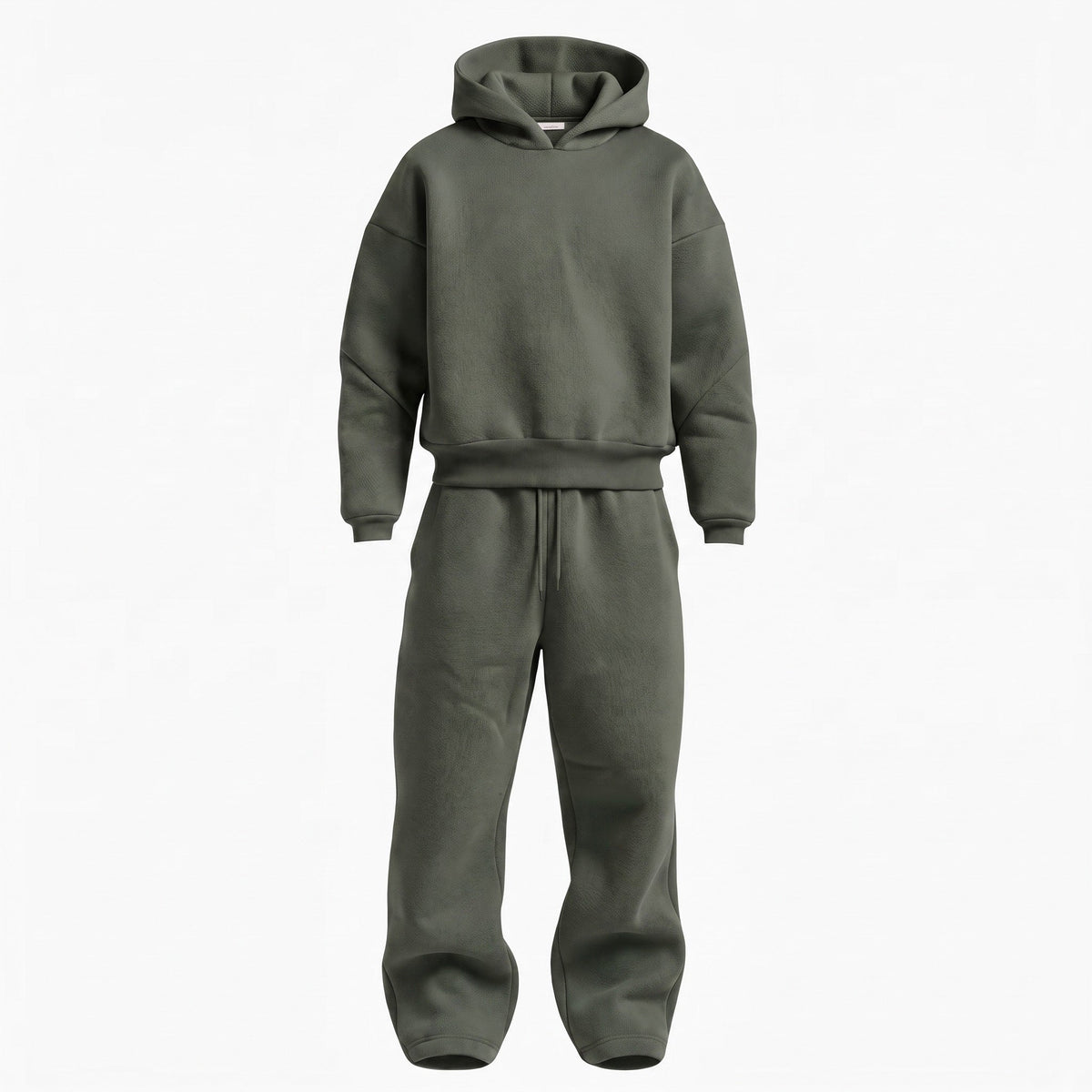Jack - Men's Oversized Hooded Tracksuit Set with Drawstring Waist - Outfit Sets - Green - Davies & Cooper