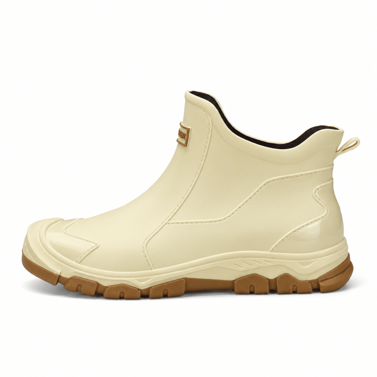 James - Men's Waterproof Slip-On Ankle Boots with Non-Slip Sole - Boots - Beige - Davies & Cooper