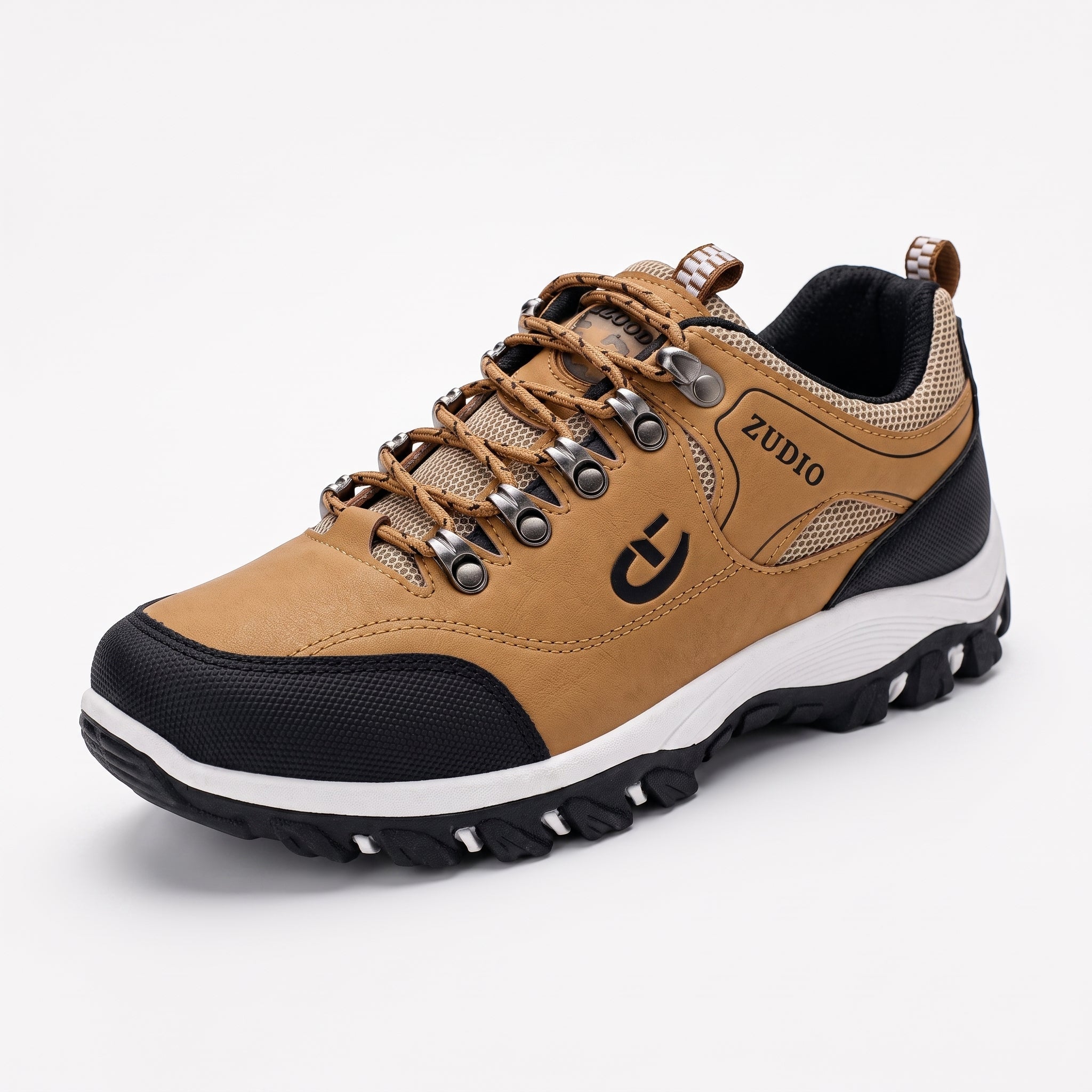 John - Men's Orthopaedic Lace-Up Hiking Shoes - Sneakers - Brown - Davies & Cooper