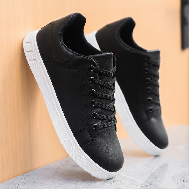 Jonas – Minimalist Casual Low-Top Trainers - Shoes - Black - Davies & Cooper