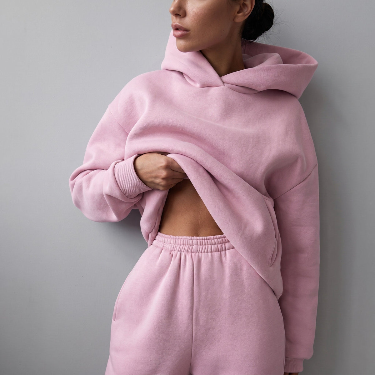 Lola - Women's Oversized Hoodie and Jogger Co-ord Set - Outfit Sets - Pink - Davies & Cooper