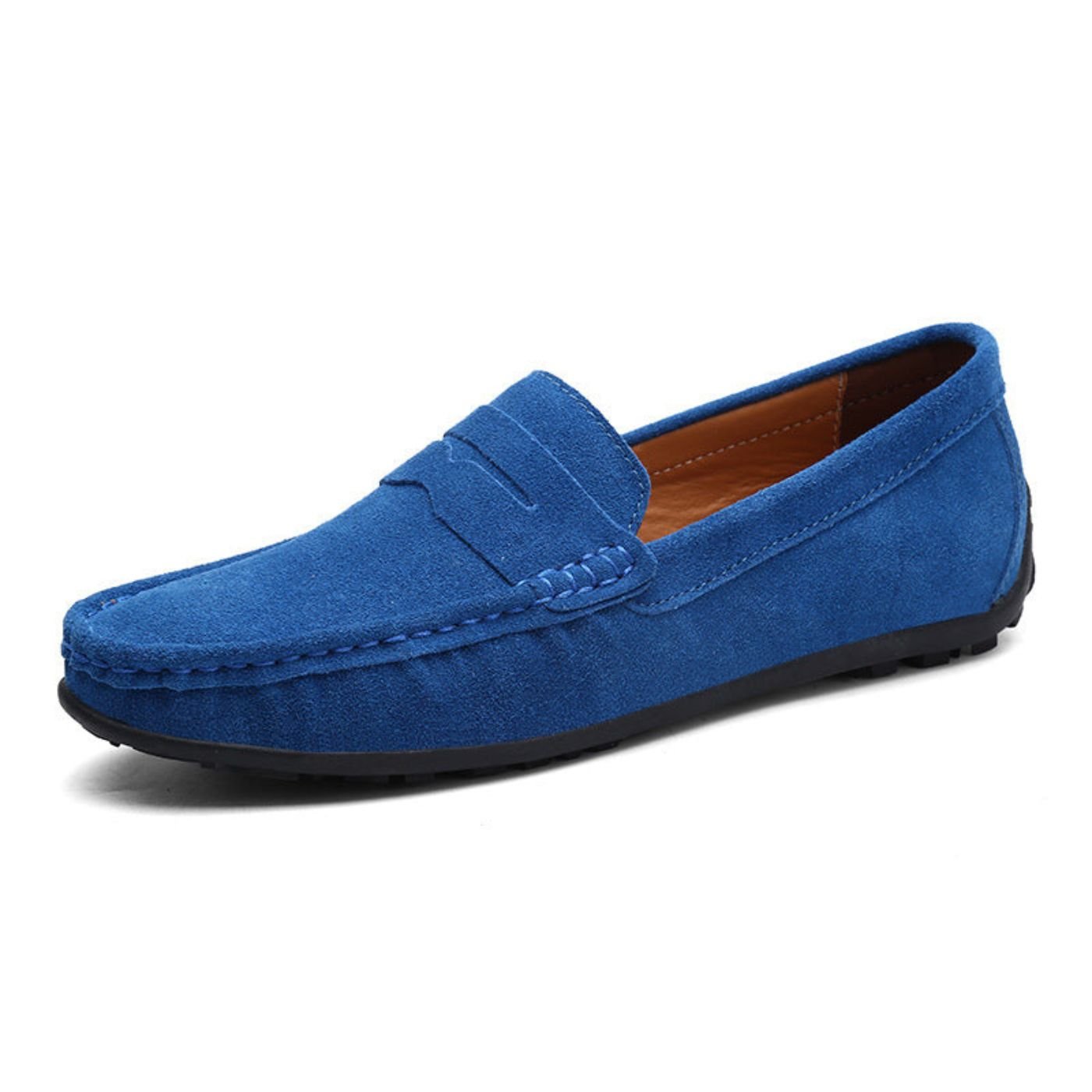 Marcus - Men's Slip-On Penny Loafers with Round Toe