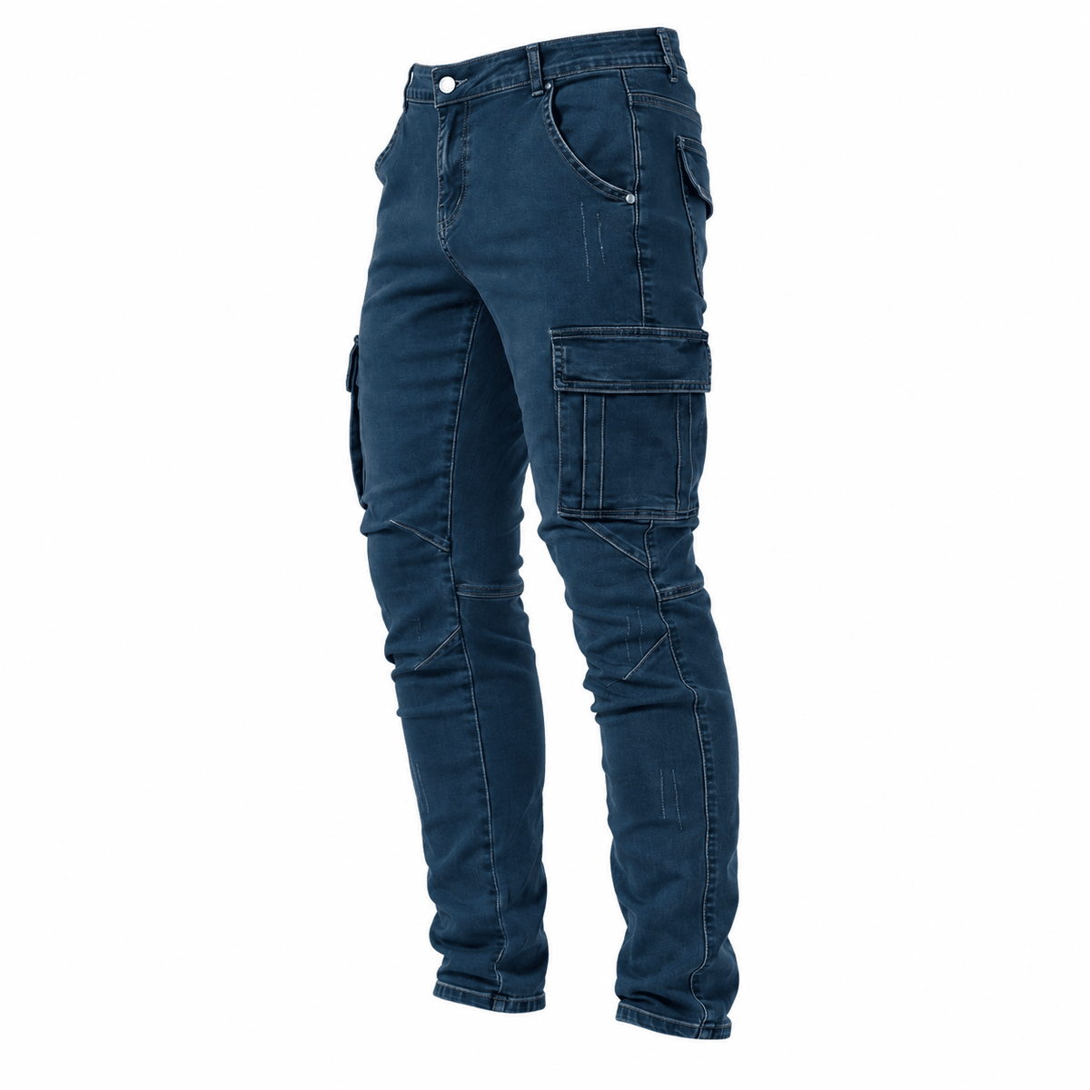 Marcus - Men's Slim Fit Denim Jeans with Multiple Pockets - Jeans - Dark Blue - Davies & Cooper