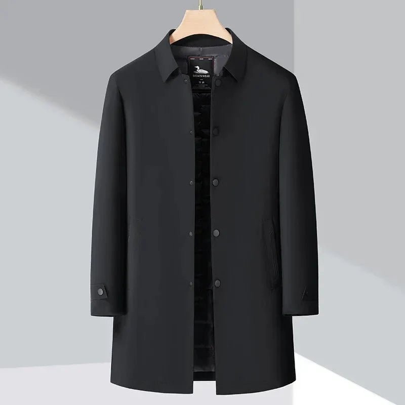 Nero – Men's Winter Coat Lined - Winter coat - Black - Davies & Cooper