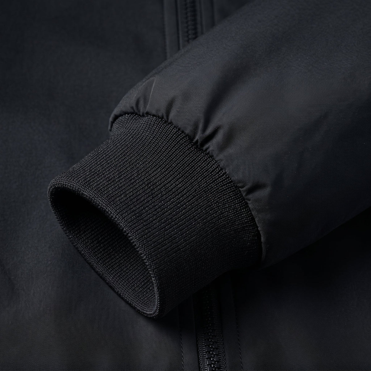 Oliver - Men's Quilted Zip-Up Jacket with Stand Collar - Sport Jackets - Black - Davies & Cooper