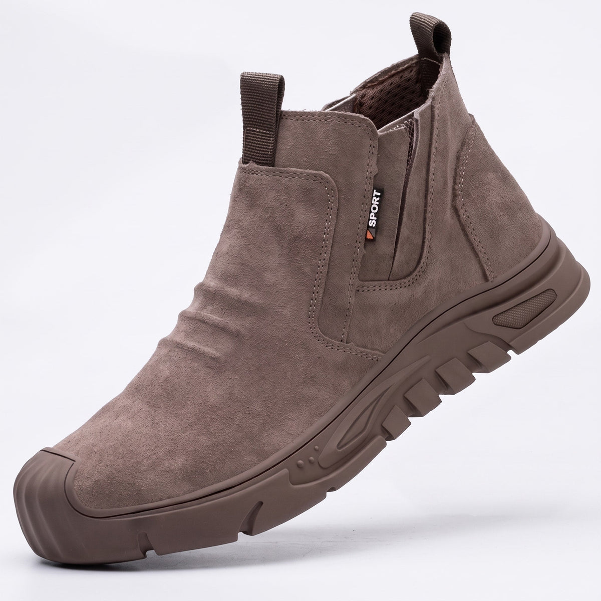 Oliver - Men's Steel Toe Chelsea Safety Boots with Non-Slip Sole - Safety Boots - Brown - Davies & Cooper