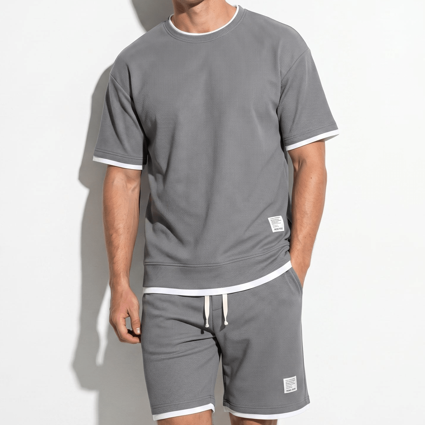 Ryan - Men's Relaxed Fit Short Sleeve T-Shirt and Shorts Co-ord Set