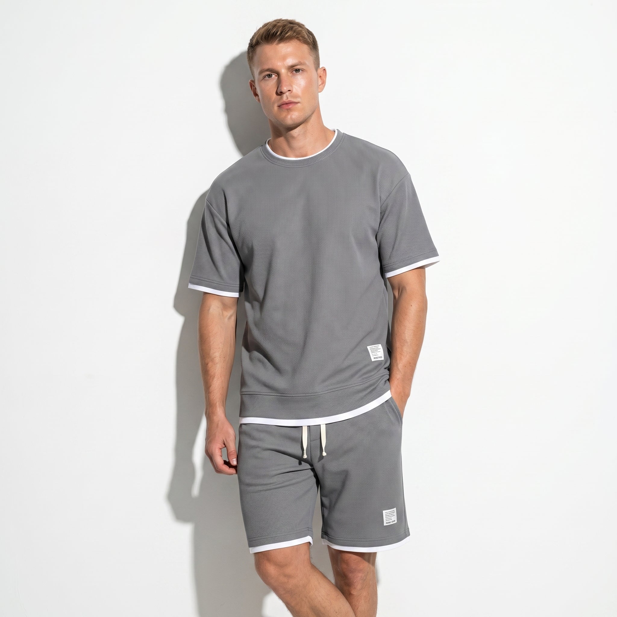 Ryan - Men's Relaxed Fit Short Sleeve T-Shirt and Shorts Co-ord Set