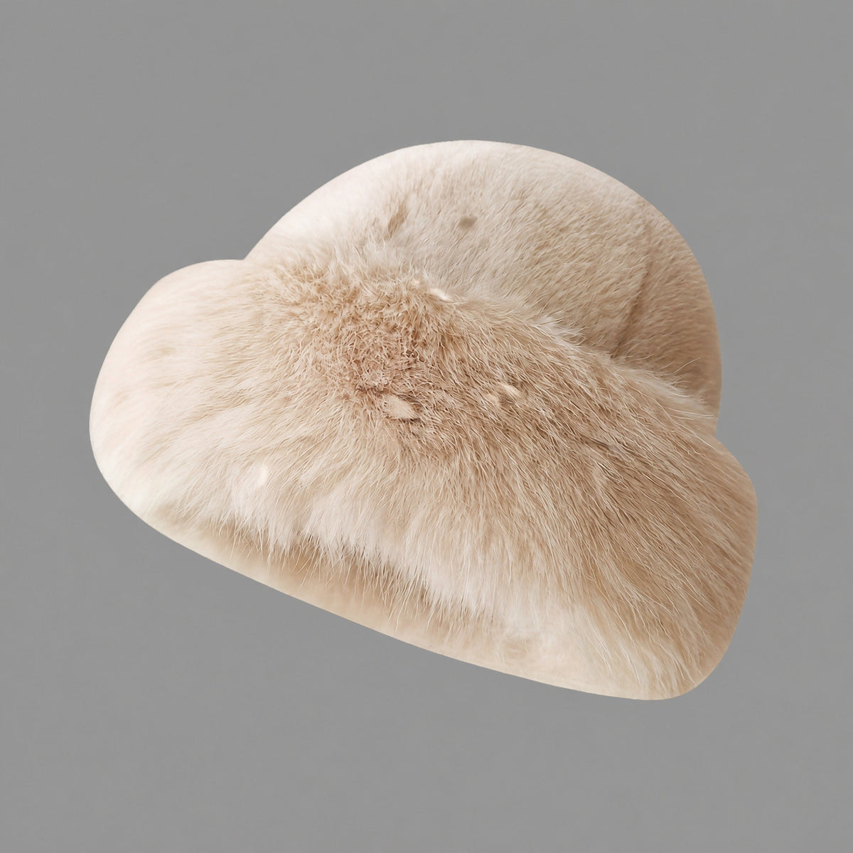 Sofia - Women's Faux Fur Winter Hat with Ear Flaps - WInter Hats - Beige - Davies & Cooper
