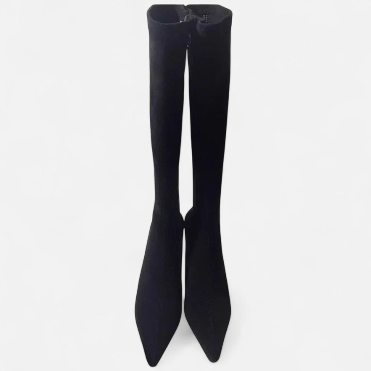 Solène – Women's Knee-High Heeled Boots - Boots - Black - Davies & Cooper