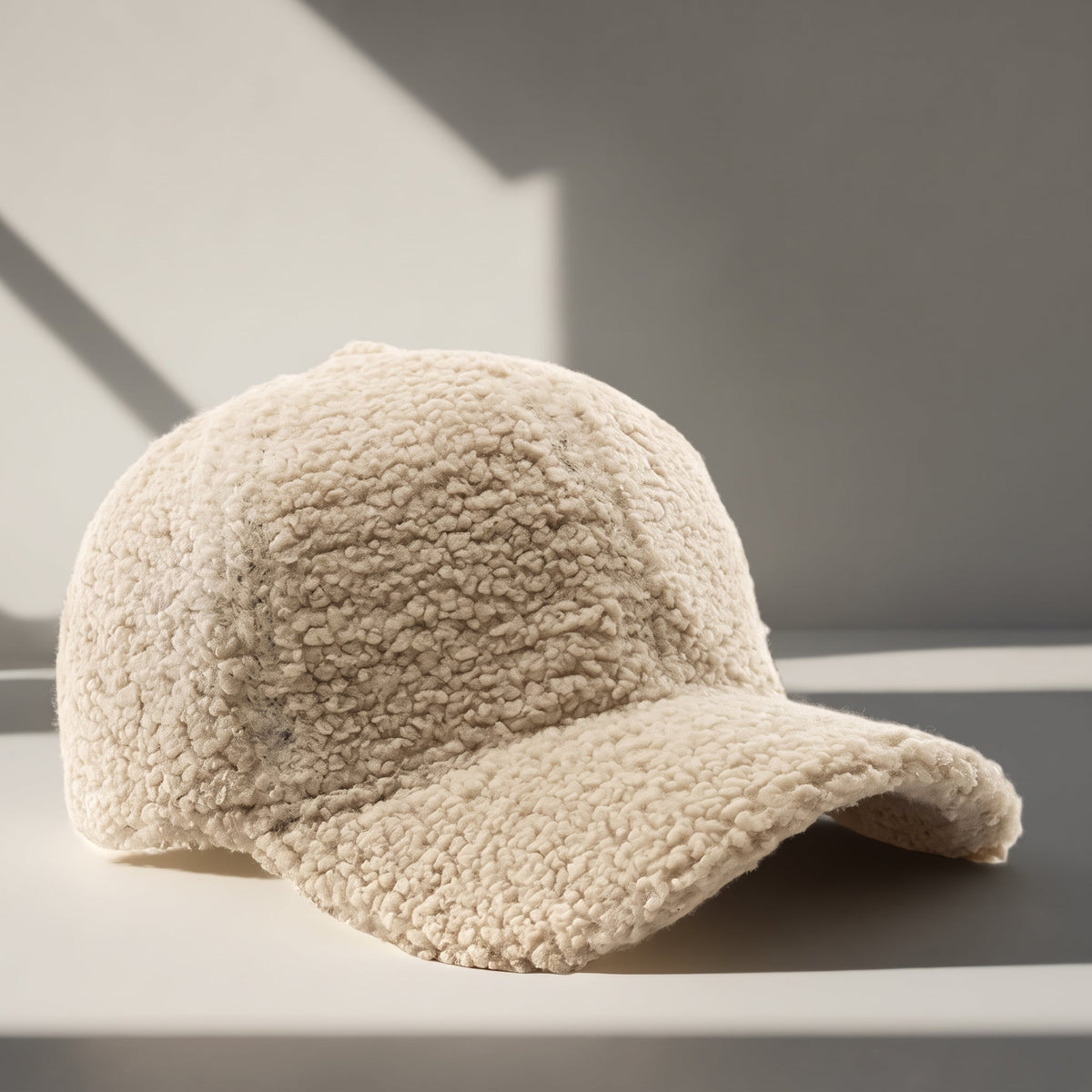 Sophie - Women's Adjustable Fleece Baseball Cap with Soft Textured Finish - Baseball Caps - Beige - Davies & Cooper