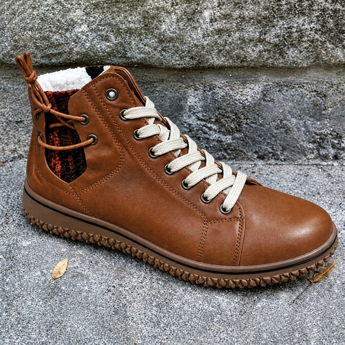 Sophie - Women's Lace-Up Ankle Boots with Rope Lace Detail - Boots - Brown - Davies & Cooper