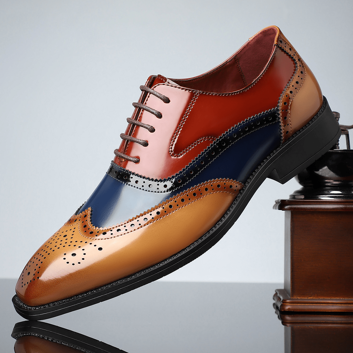 Theodore - Men's Wingtip Brogue Oxford Shoes
