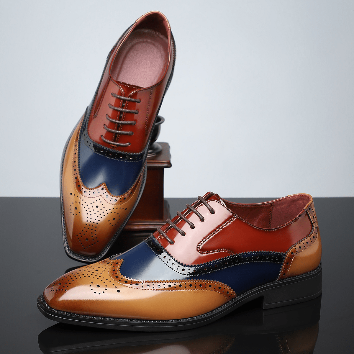 Theodore - Men's Wingtip Brogue Oxford Shoes