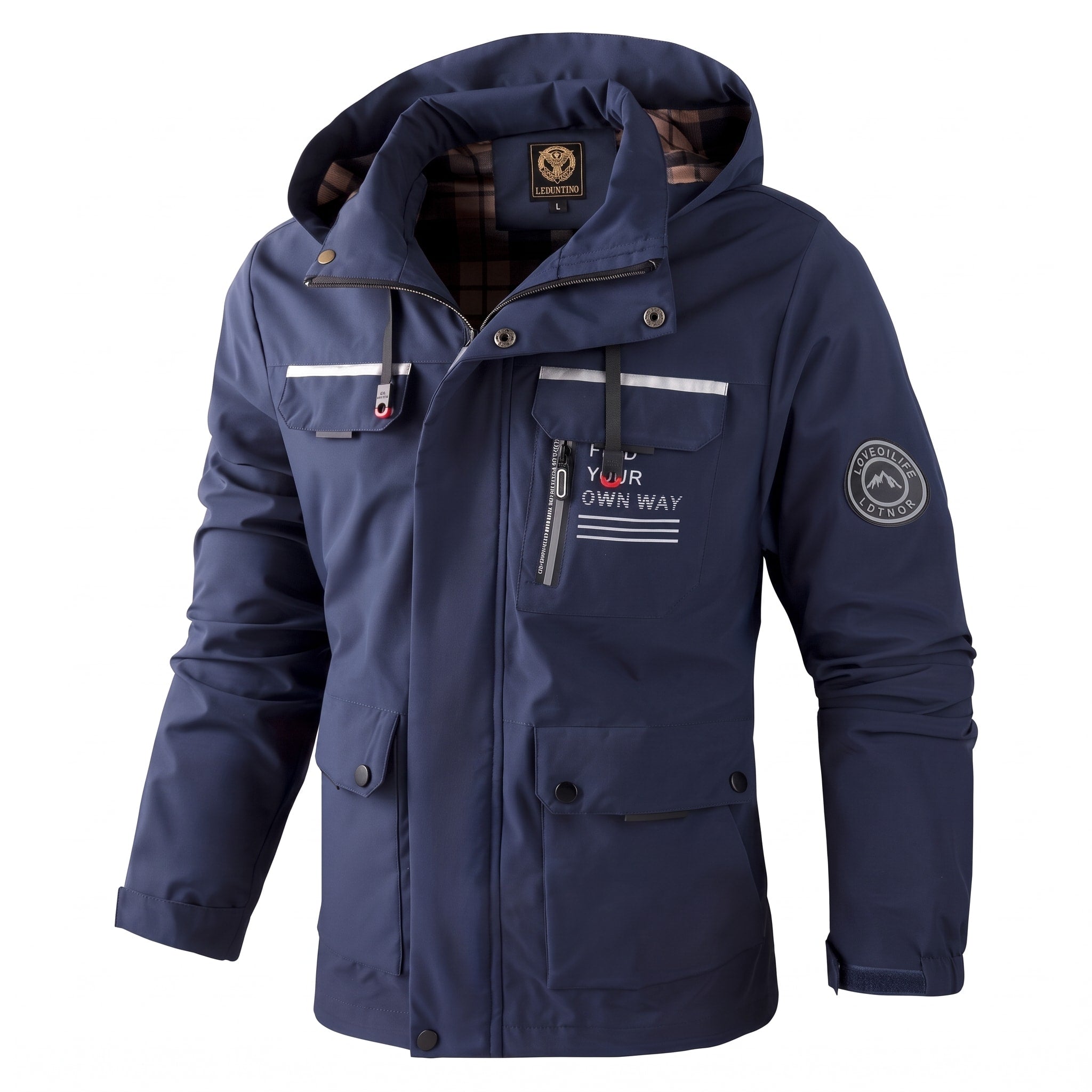 James - Men's Hooded Jacket with Multiple Pockets