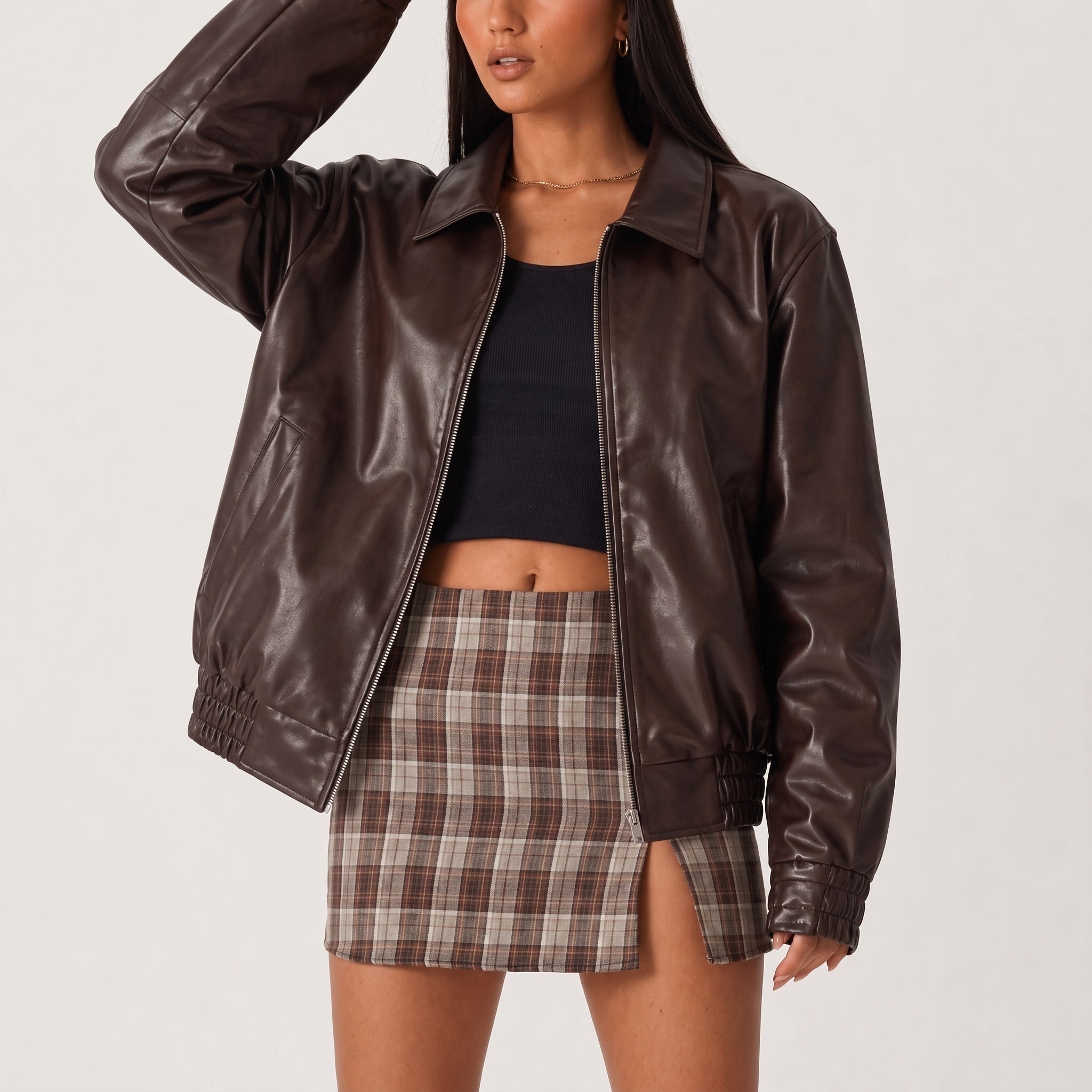 Sophie - Women's Oversized Jacket with Zip Front