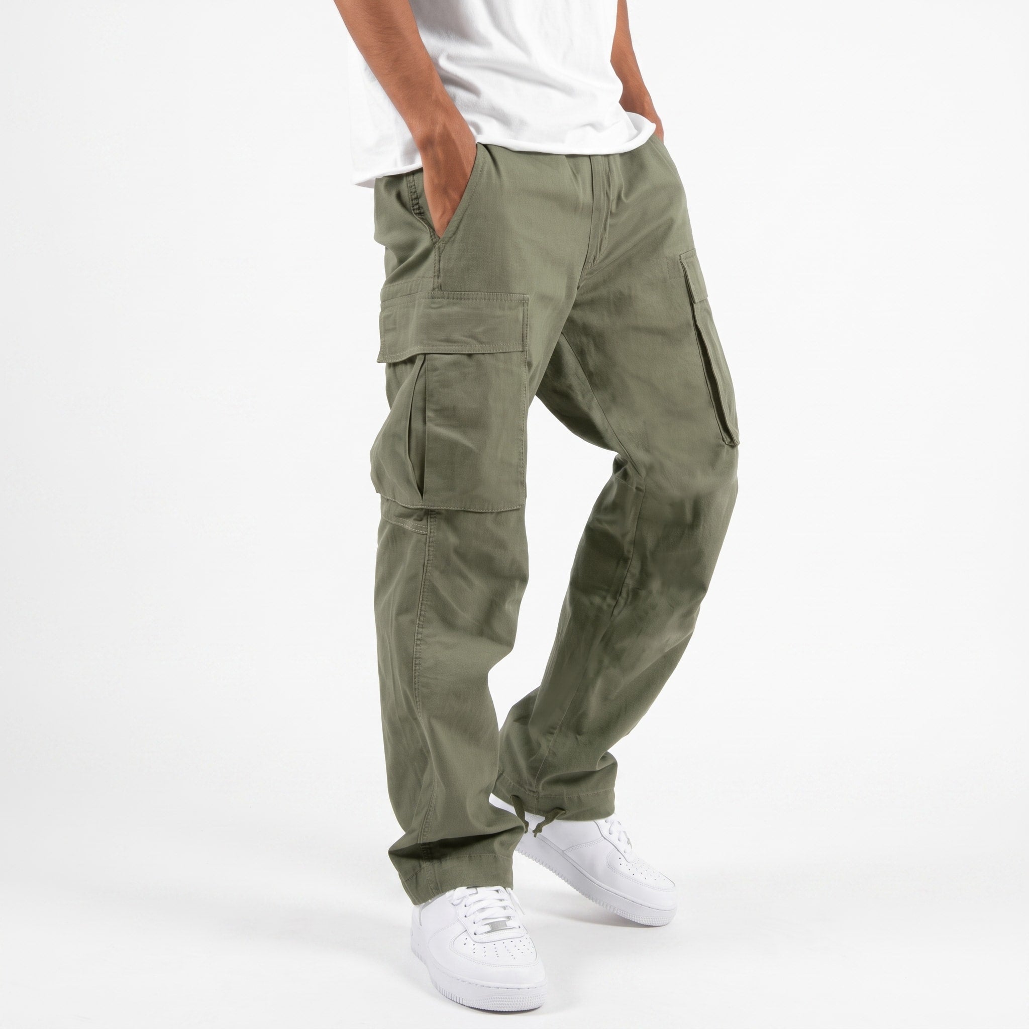 James - Men's Relaxed Fit Cargo Trousers with Multiple Pockets