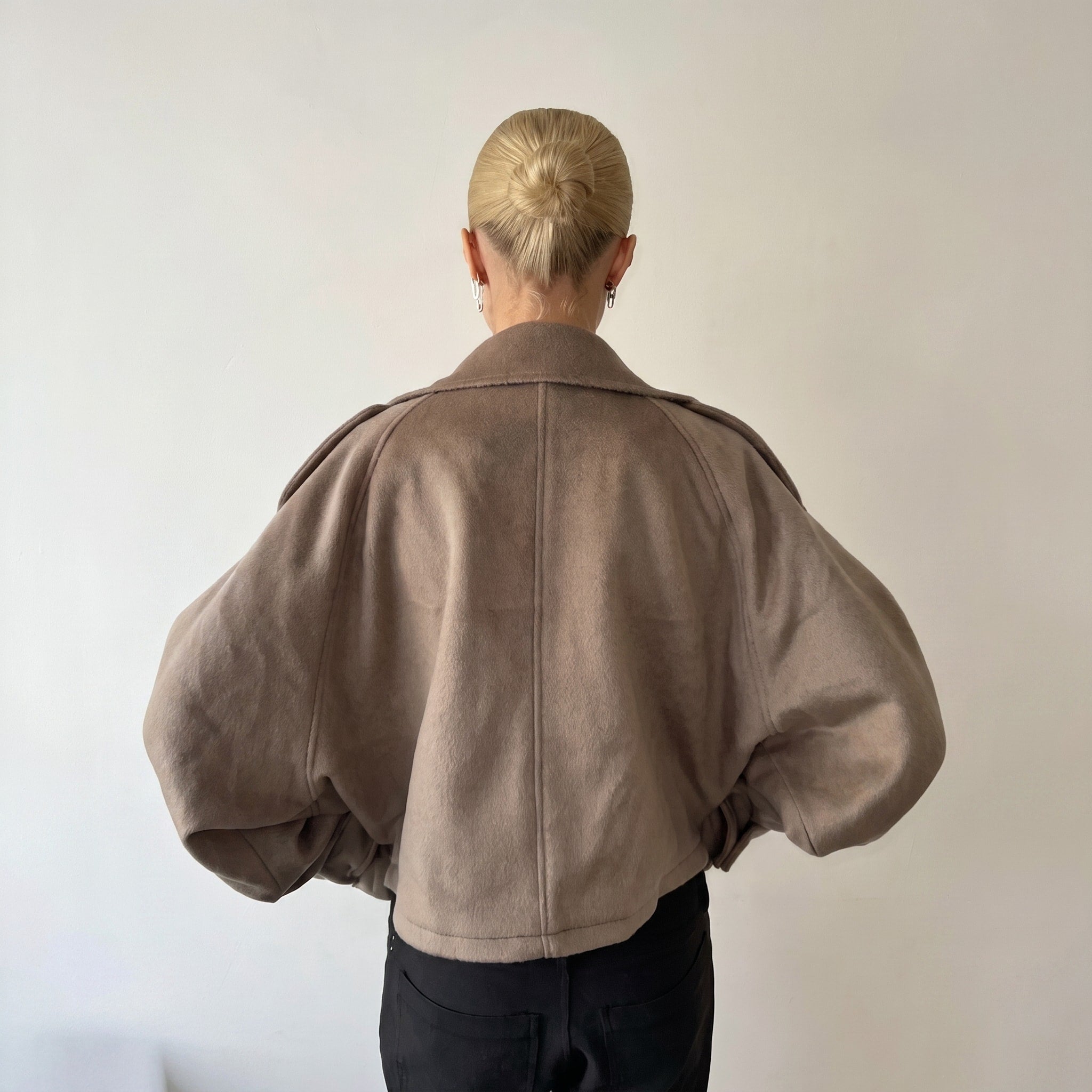 Sophie - Women's Oversized Funnel Neck Wool look Coat