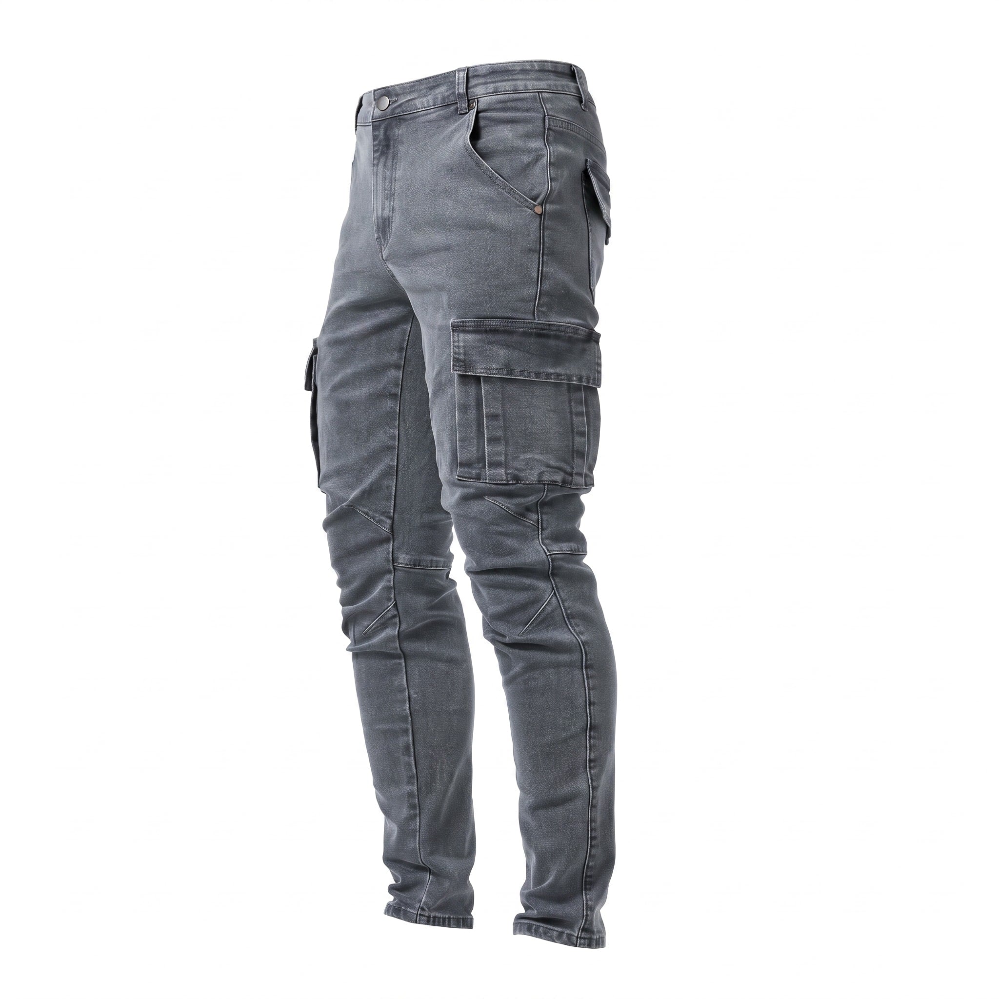 Marcus - Men's Slim Fit Denim Jeans with Multiple Pockets
