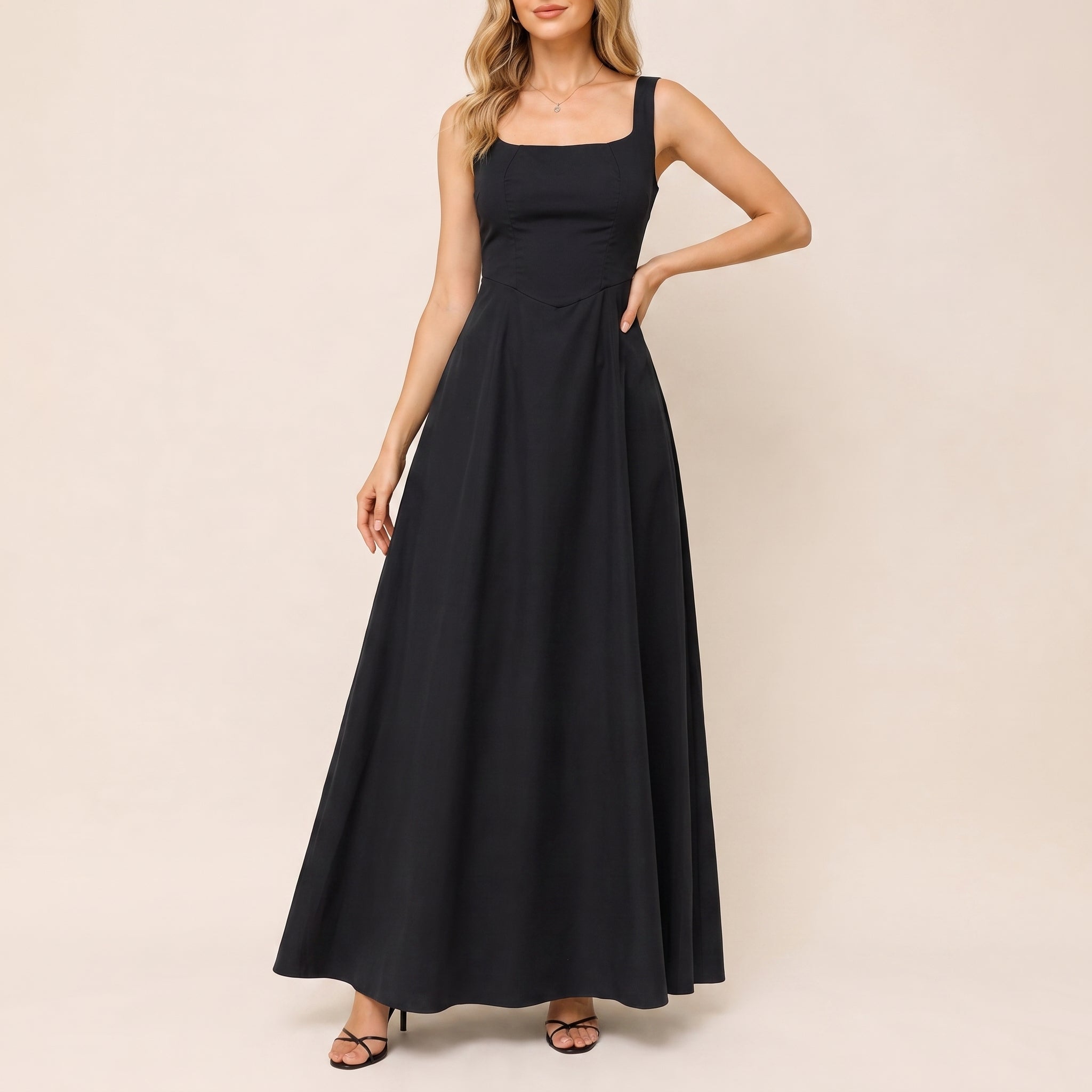 Clara - Women's Summer Corset Bodice Sleeveless Midi Dress