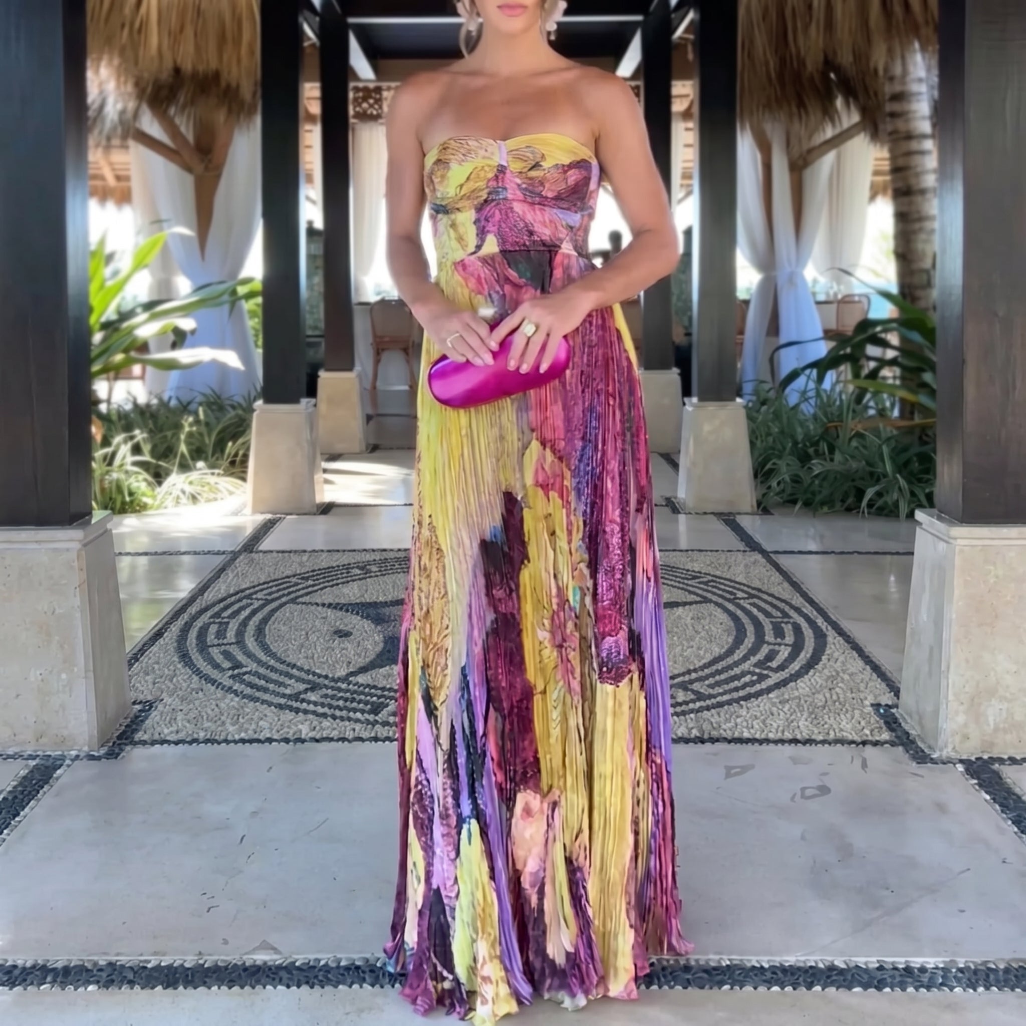 Georgia - Women's Summer Floral Print Maxi Dress