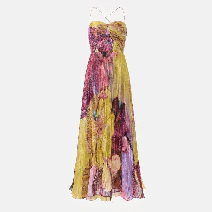 Georgia - Women's Summer Floral Print Maxi Dress