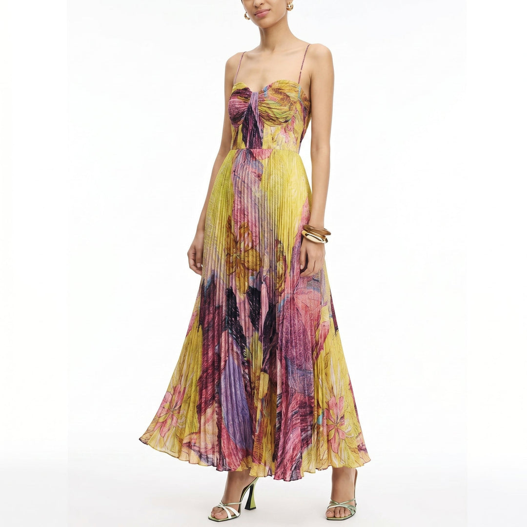Georgia - Women's Summer Floral Print Maxi Dress