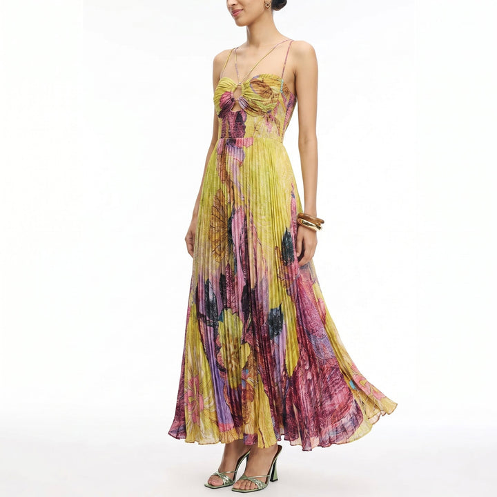 Georgia - Women's Summer Floral Print Maxi Dress
