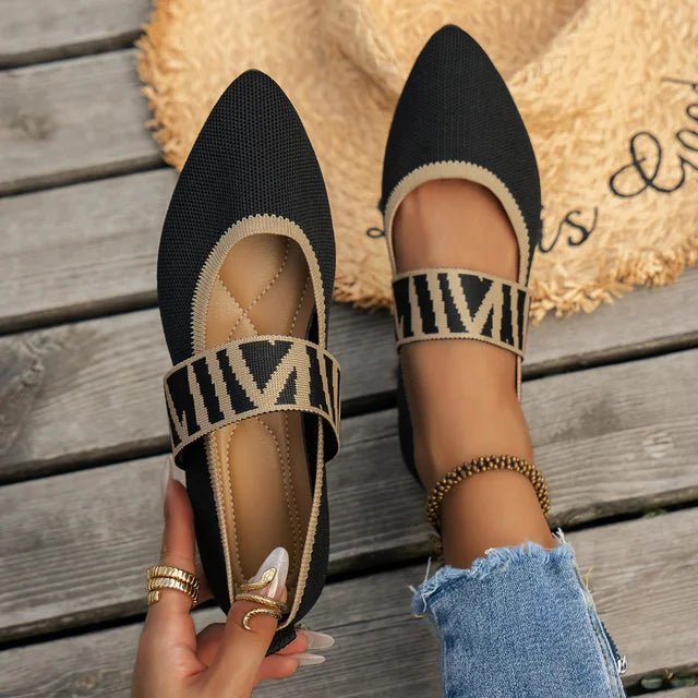 Clara - Women's Pointed Toe Mary Jane Flats
