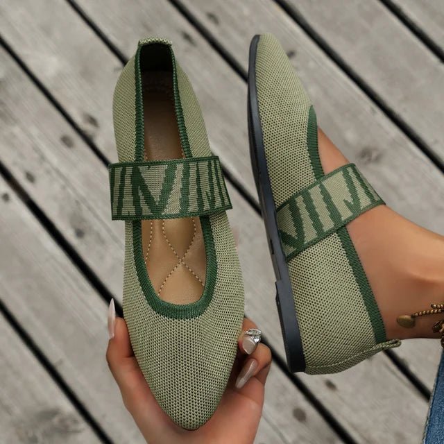 Clara - Women's Pointed Toe Mary Jane Flats